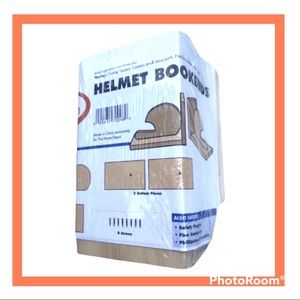 2/$30 Wooden Helmet Bookends by Home Depot Wood Building Kit for Kids